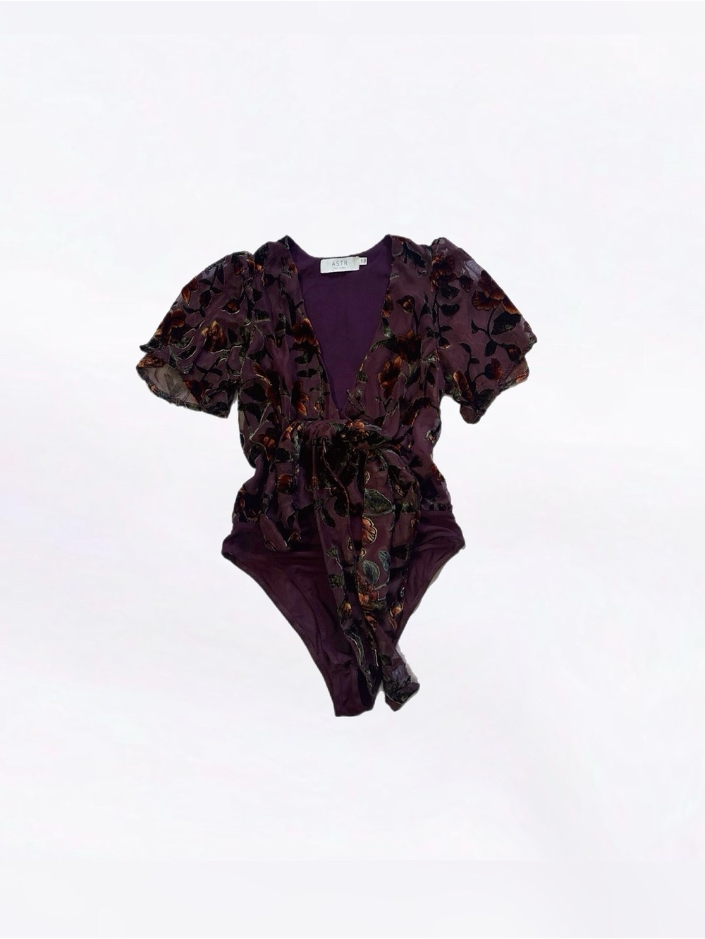 astr the label ⋆ floral burnout bodysuit